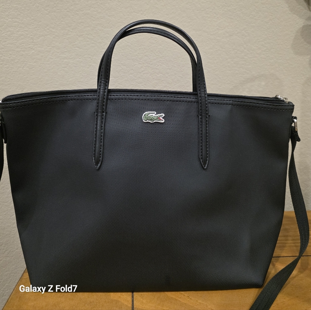 Lacoste Black Tote and Crossbody